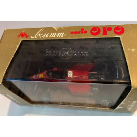 NEW in Box 1984 Ferrari 126 C4 F.1 650-850 HP Die Cast 1:43 Racing Car Brumm Oro - Picture 2 of 7